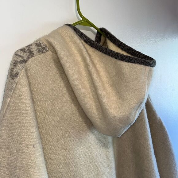 BEAUTIFUL ALAFOSS OF ICELAND ONE SIZE SHEEPWOOL WINTER PONCHO /CAPE COAT - Picture 8 of 11